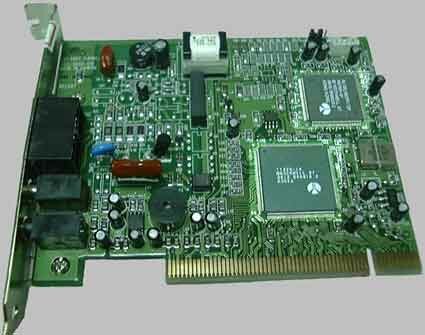 Golden Melody FM56PCI modem with two device RC56HCF/SP-PCI chipset